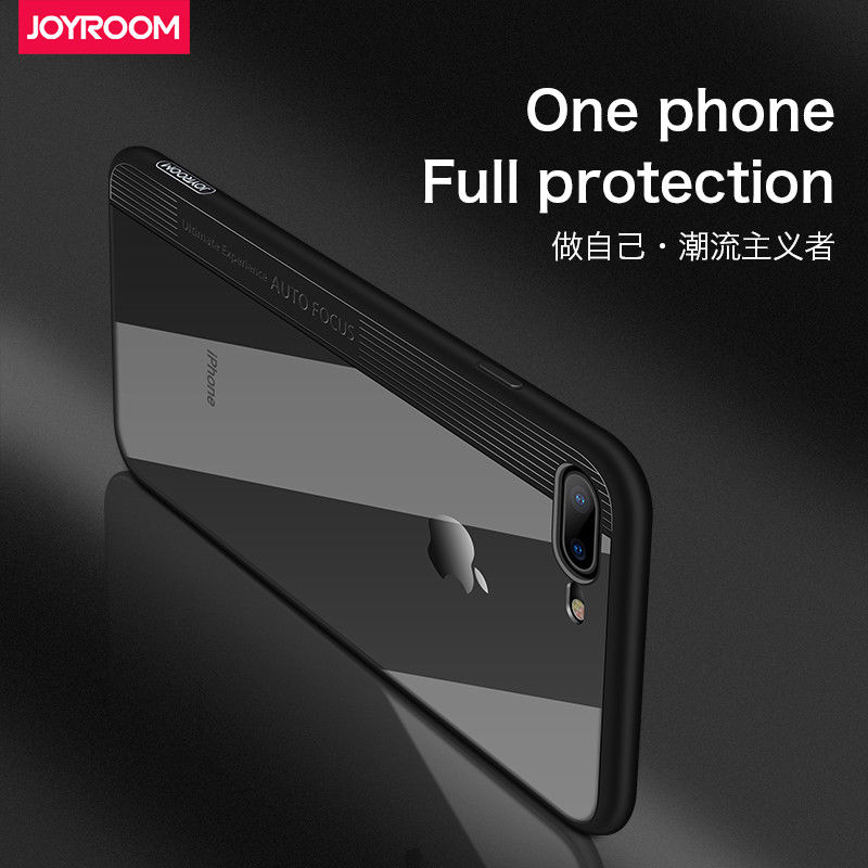 Ốp Lưng iPhone 8 8 Plus Sọc Màu Lưng Trong Cứng Hiệu Joyroom được làm bằng chất liệu nhựa cao cấp điểm nhấn là đường kẽ dọc vân và đường viền màu rất sang chảnh và đẹp mắt.